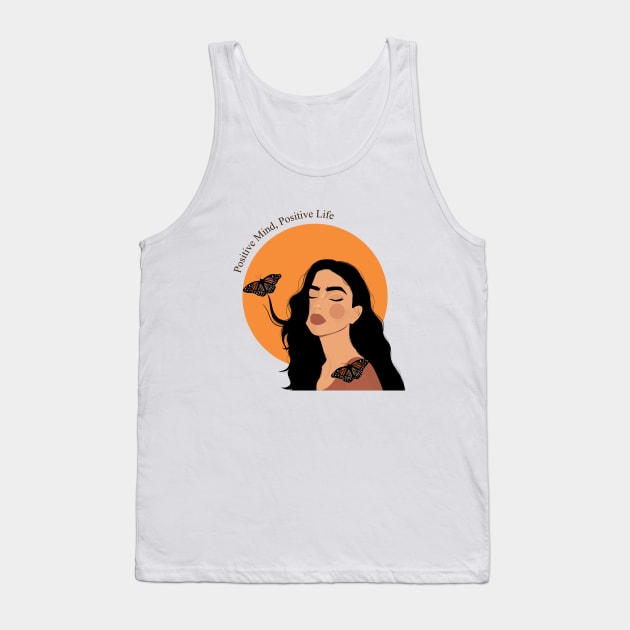 Positive mind Tank Top by Minimal Artistic